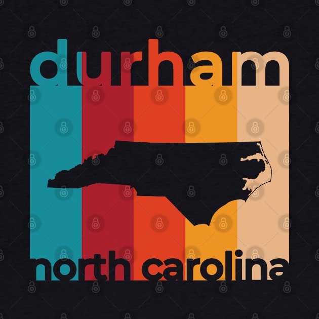 Durham North Carolina Retro by easytees